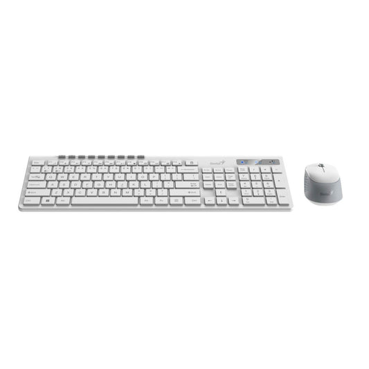 Tipkovnica in miš Genius brezžična + Bluetooth Slim Star 8230 SLO bela (31340015411)