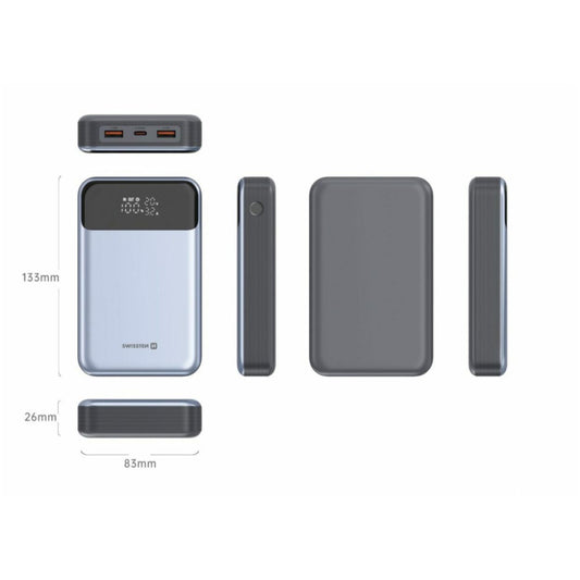 Prenosna baterija Swissten 20000mAH 100W PD USB-C 2xUSB-A  (22013932)