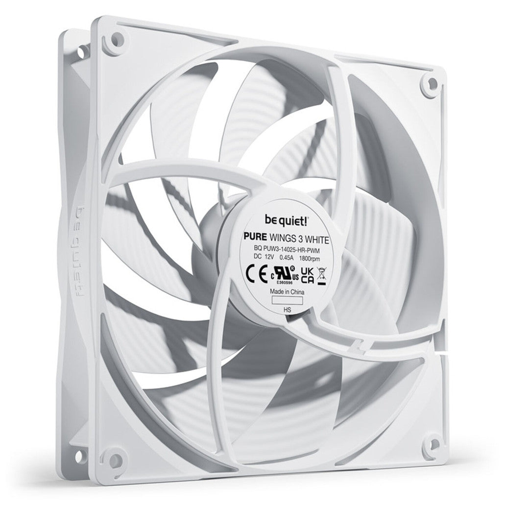 Ventilator be quiet! Pure Wings 3 High speed 140mm bela