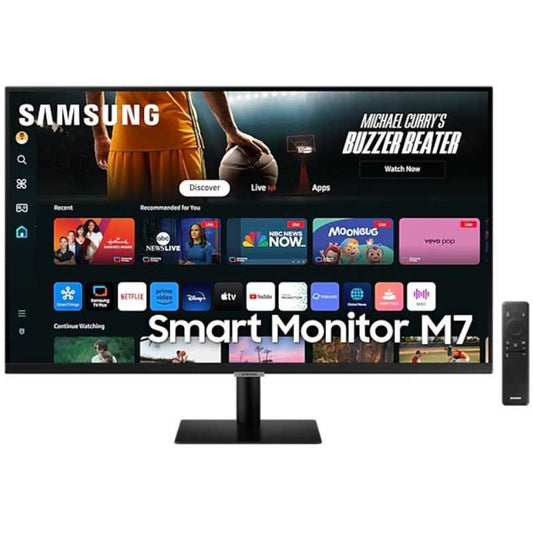 Monitor Samsung 80 cm (31,5") S32DM702UU 3840x2160 Smart TV Tizen VA 4ms 2x HDMI USB-C 65W 2xUSB2.0 Zvočniki 2x5W  NTSC72% 2xUSB2.0 BT WiFi HDR10 Smart M7 črna