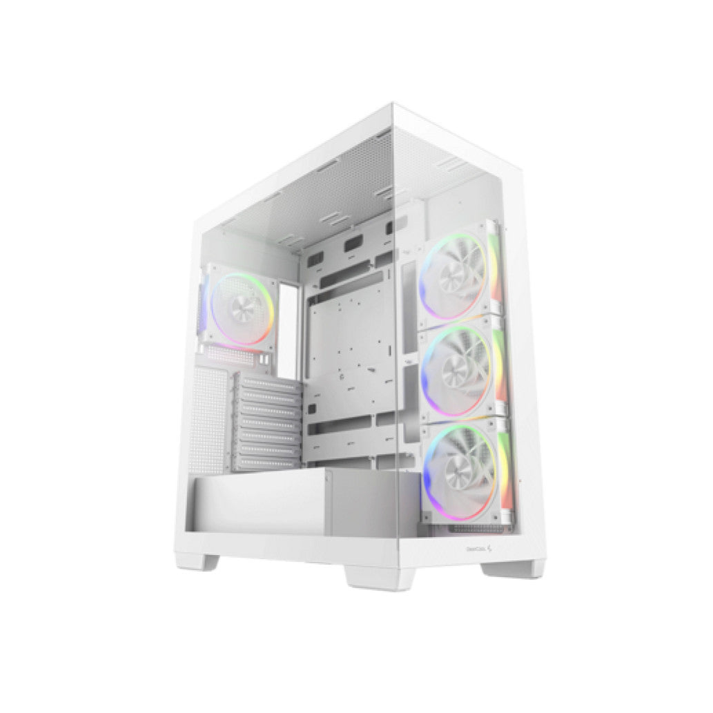 Ohišje Deepcool CG580 4F WH V2 MidiATX - bel RGB