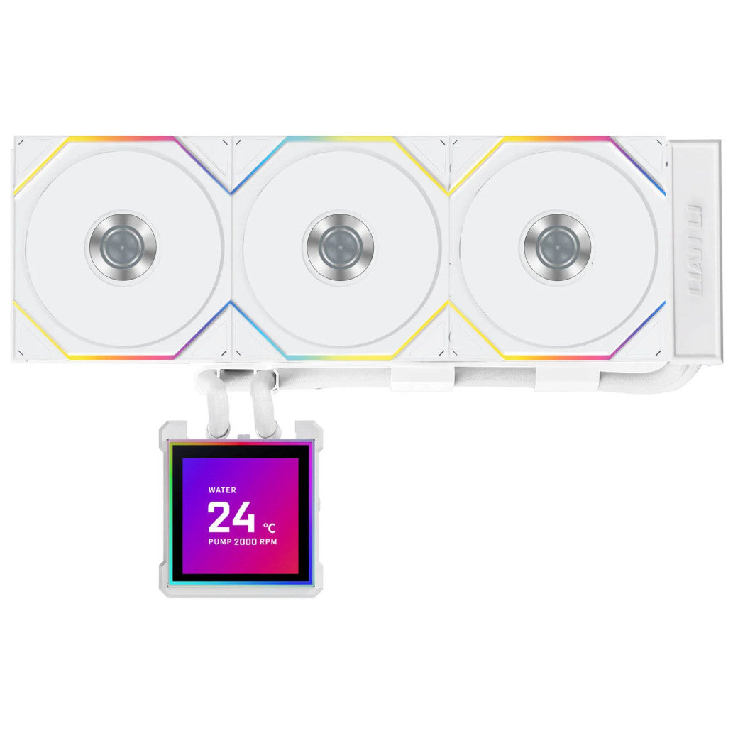 Vodno hlajenje Lian-Li HydroShift II LCD-S 360TL - 360mm RGB bela (WASE-999)