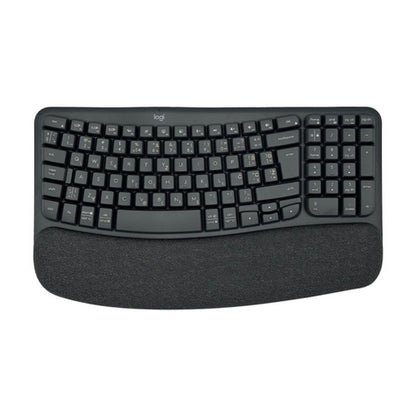 Tipkovnica in miš Logitech Bluetooth + USB ergonomska Wave Keys in Lift COMBO SLO grafitna (920-013635)