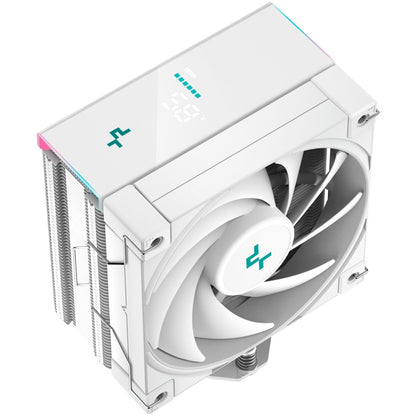 Zračni hladilnik DeepCool AK400 Digital - 28 dB 156mm RGB bela (R-AK400-WHADMN-G)