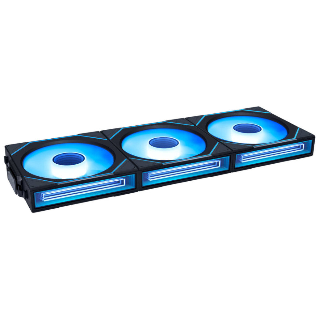 Ventilator Lian-Li UNI FAN SL-INF Wireless Reverse blade 120mm črna ARGB (3 pack + kontroler)