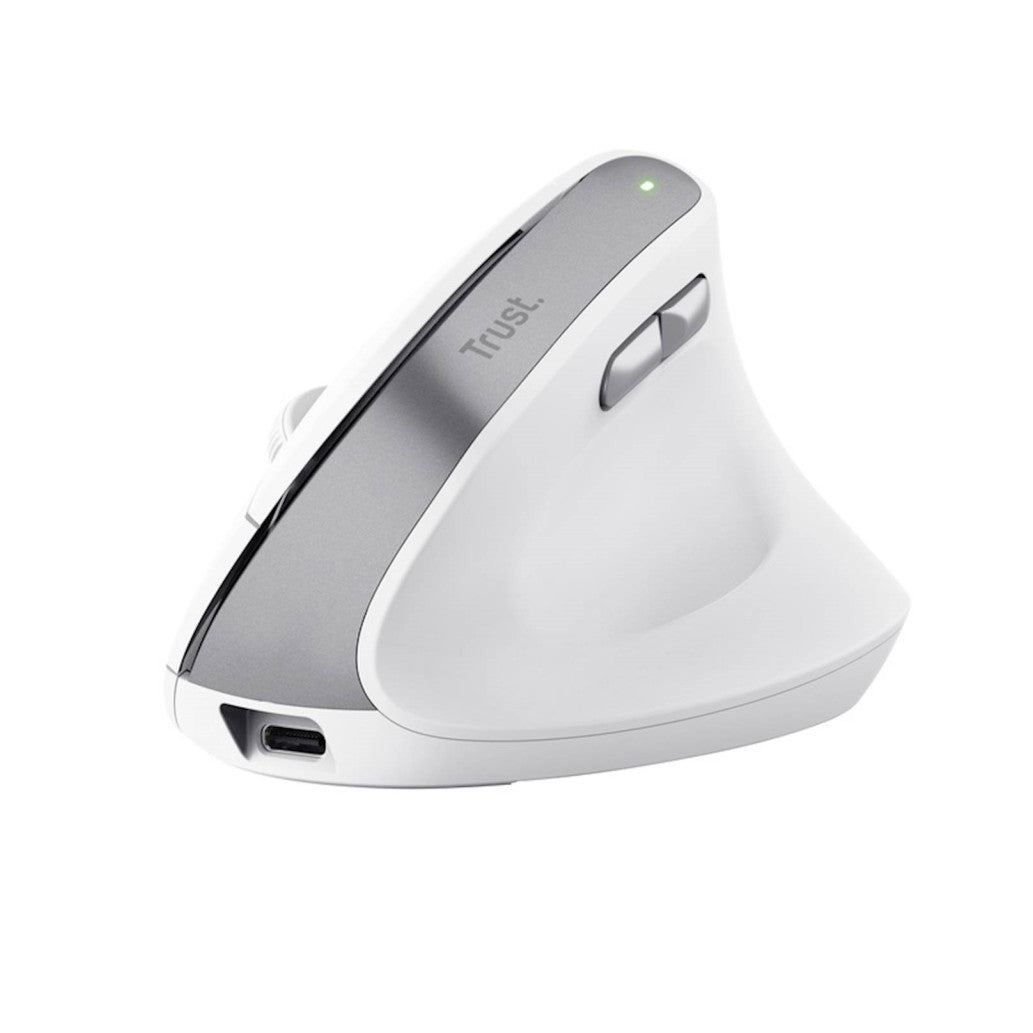 Miš brezžična ergonomska Trust Bayo II 2400DPI 6 gumbov bela (25398)