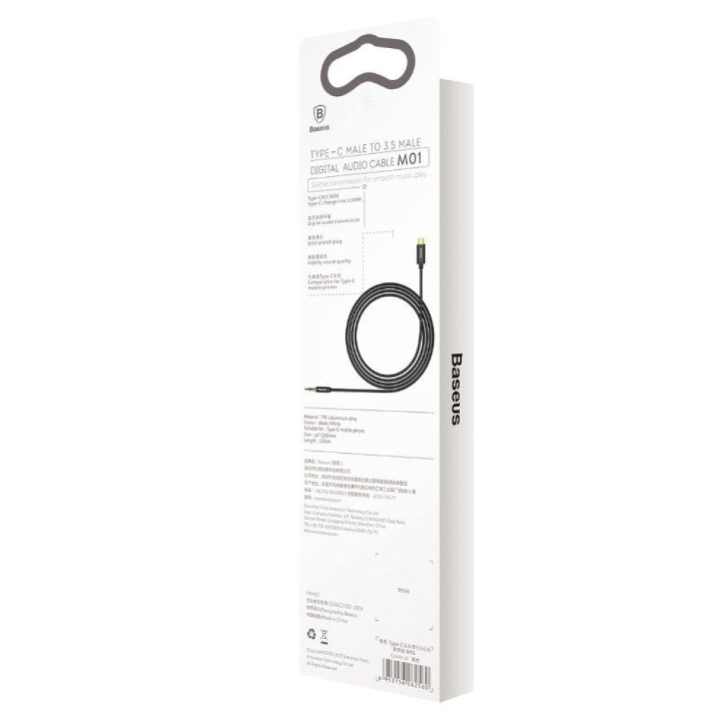 Kabel Audio USB-C M => 3,5mm M 1,2m BASEUS Yiven (CAM01-01)