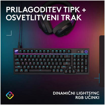 Gaming Tipkovnica Žična Logitech G316 X 98 | SLO gravura črna RGB (920-014201)