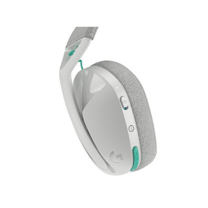 Slušalke brezžične Logitech naglavne z mikrofonom BT/ USB Lightspeed G321 bele USB-C polnjenje Gaming (981-001569)