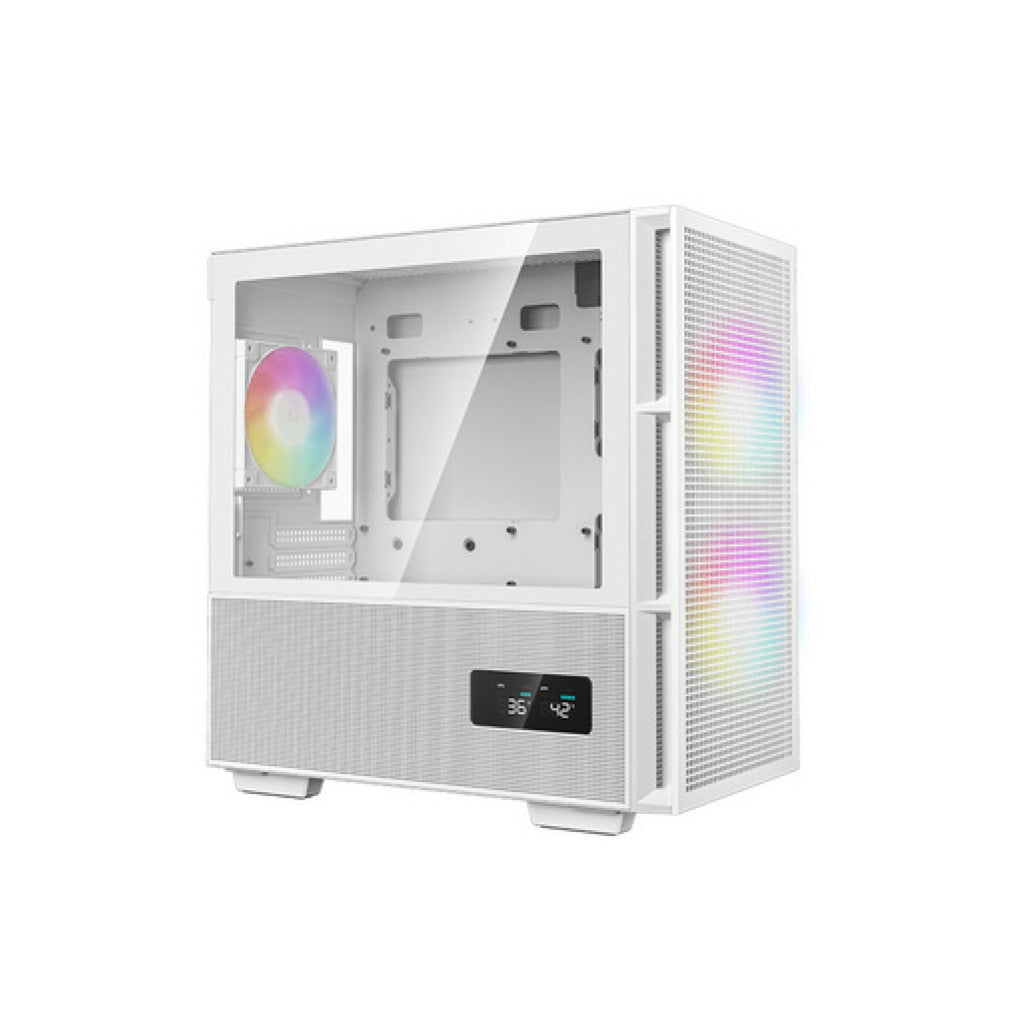 Ohišje Deepcool CH360 DIGITAL microATX - bel ARGB