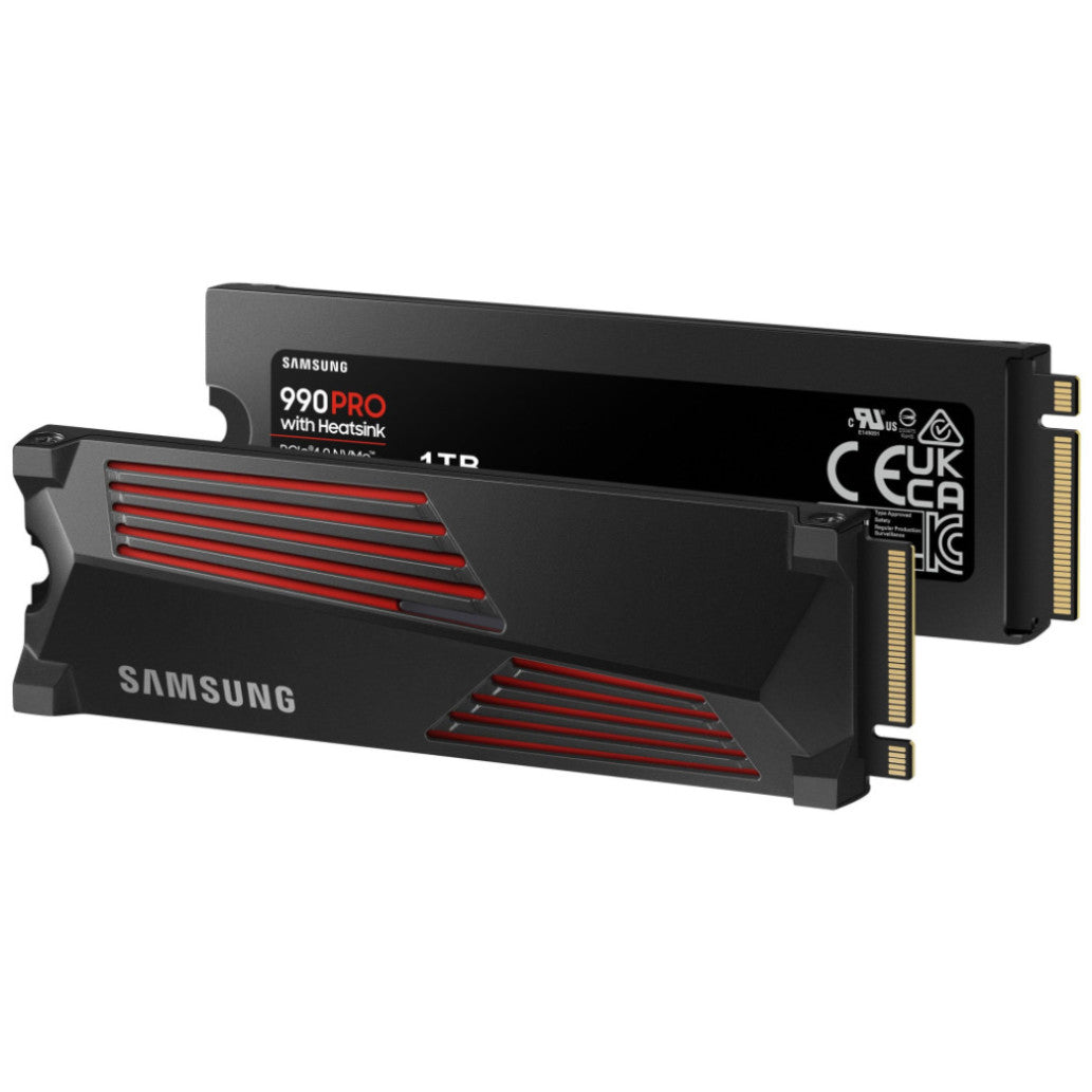 Disk SSD M.2 NVMe PCIe 4.0 1TB Samsung 990 PRO 2280 7450/6900MB/s s hladilnikom (MZ-V9P1T0CW)