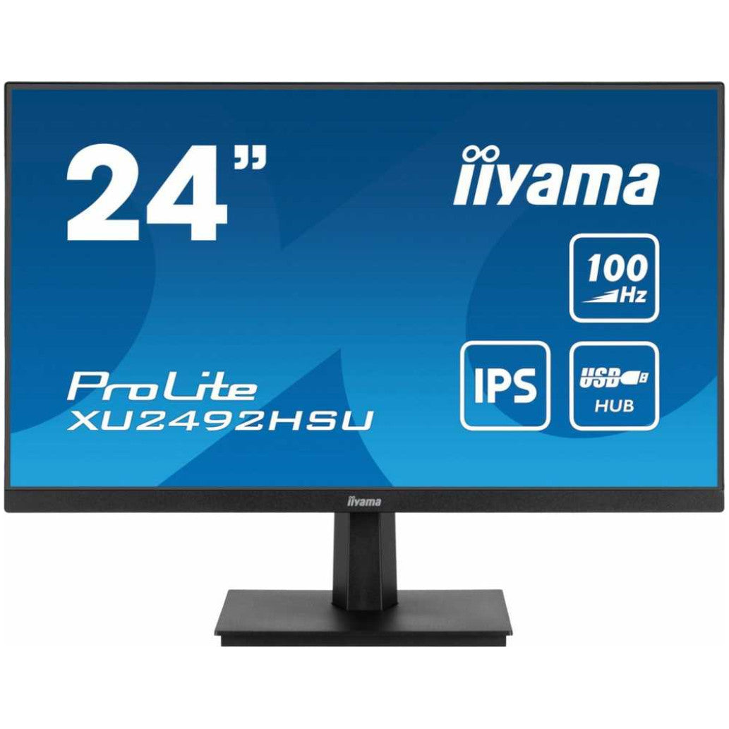 Monitor Iiyama 60,5 cm (23,8") XU2492HSU-B6 1920x1080 100Hz IPS 4ms HDMI DisplayPort 4xUSB3.2 Zvočniki  ProLite