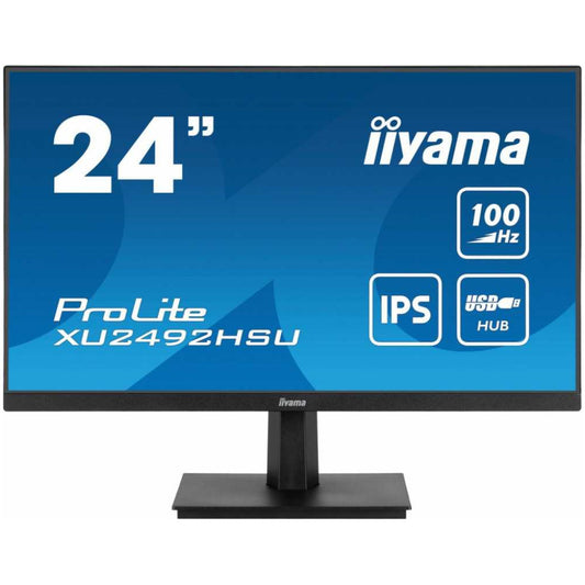 Monitor Iiyama 60,5 cm (23,8") XU2492HSU-B6 1920x1080 100Hz IPS 4ms HDMI DisplayPort 4xUSB3.2 Zvočniki  ProLite