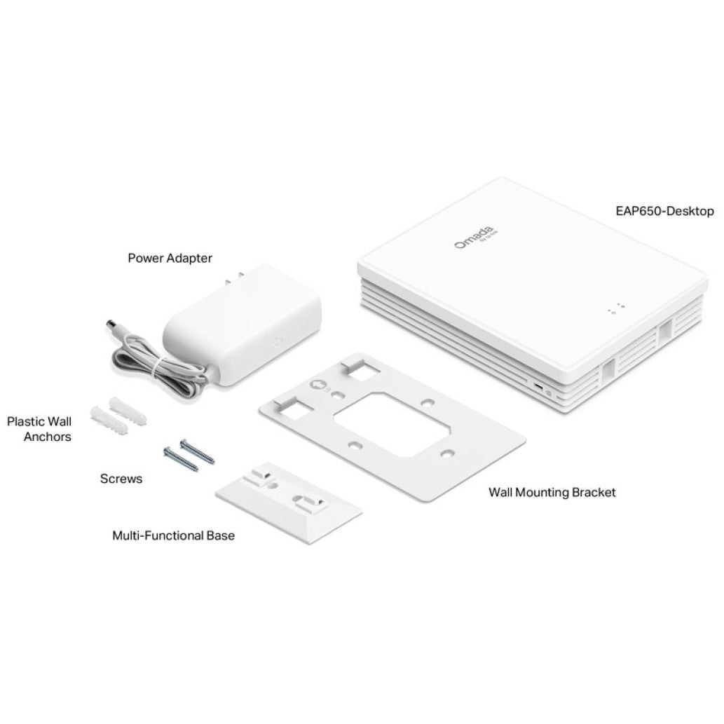 Dostopna točka TP-Link Omada WiFi5 802.11 a/b/g/n/ac/ax AX3000 PoE++ (EAP650-Desktop)