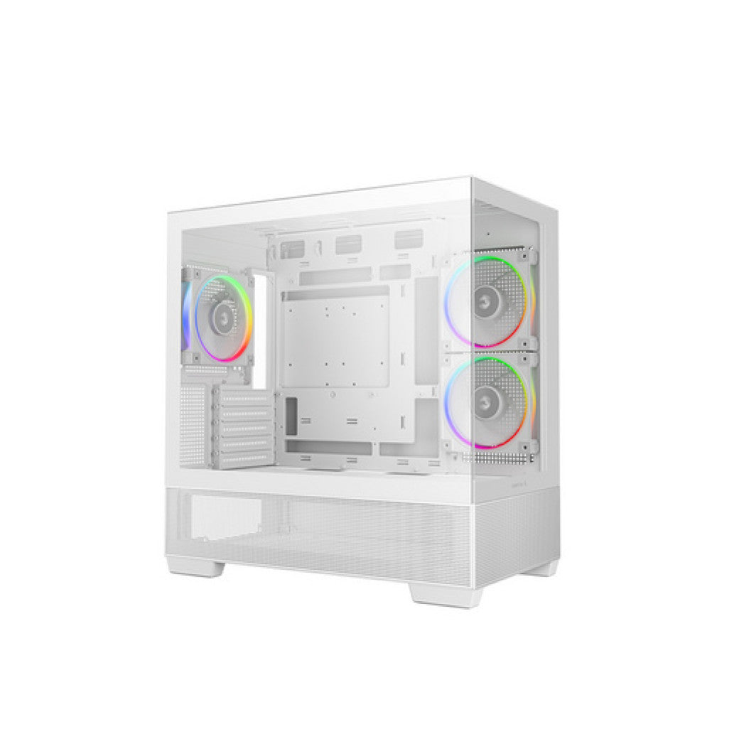Ohišje Deepcool CG380 3F MidiATX - bel RGB