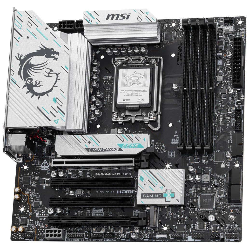 Osnovna plošča LGA1851 MSI B860M Gaming Plus WiFi microATX HDMI DP