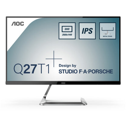 Monitor AOC 68,6 cm (27,0") Q27T1 2560x1440 75Hz IPS 5ms 2xHDMI DisplayPort  sRGB 107%