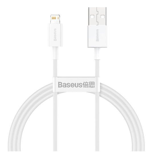 Kabel USB-A => Apple Lightning 1,0m Superior Series 480MB/s 2.4A bel Baseus (CALYS-A02)