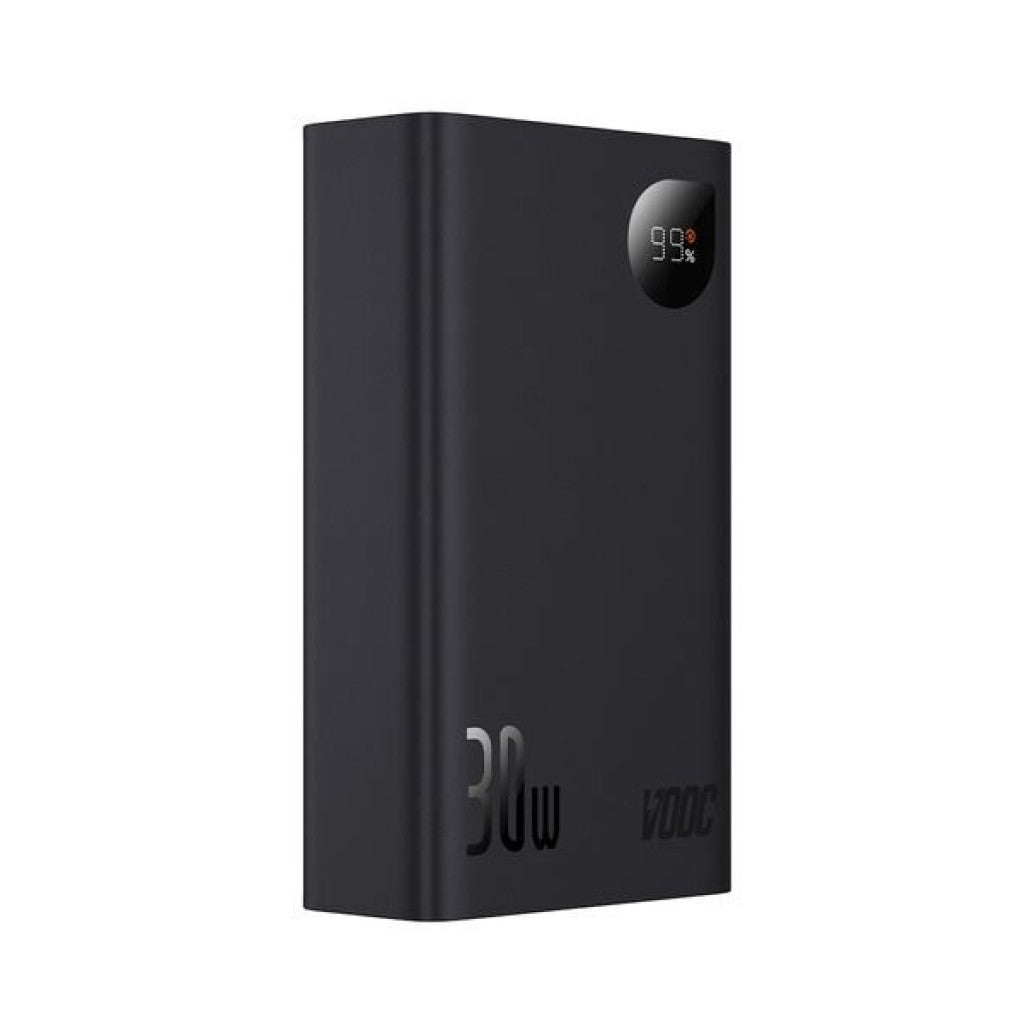 Prenosna baterija Baseus Adaman 2 digitalni zaslon 20.000mAh 30W 2xUSB-A 1xUSB-C črna (420065)