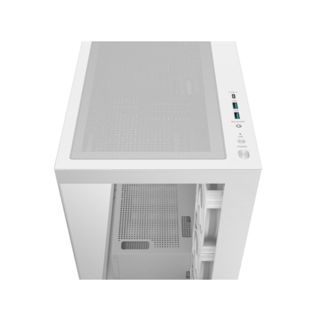 Ohišje Deepcool CG580 4F WH V2 MidiATX - bel RGB