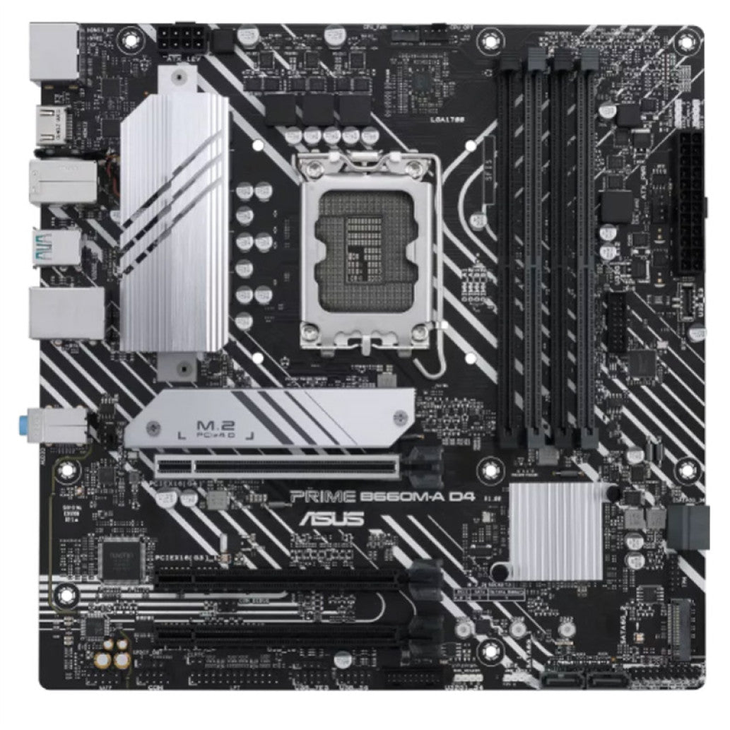 Osnovna plošča 1700 Asus PRIME B660M-A D4 microATX VGA 2xHDMI DisplayPort