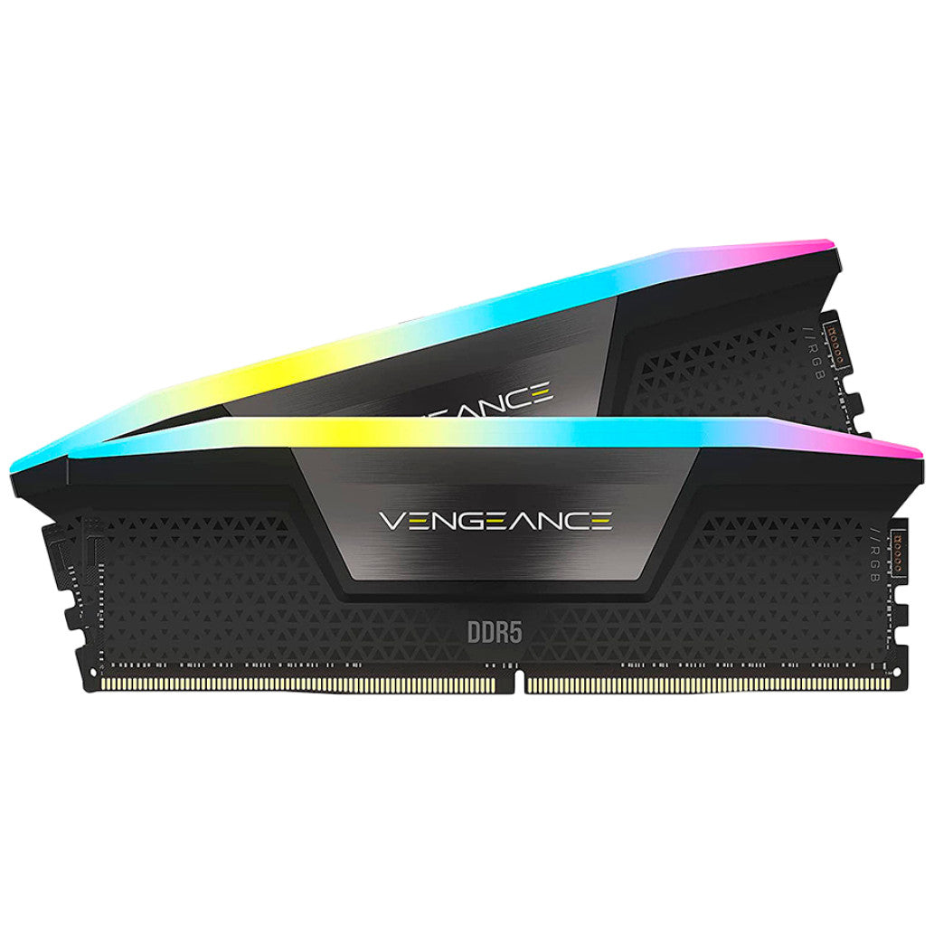 DDR5 32GB 6000MHz CL40 KIT (2x32GB) Corsair RGB Vengeance XMP3.0 1,35V Gaming črna (CMH64GX5M2D6000C40)