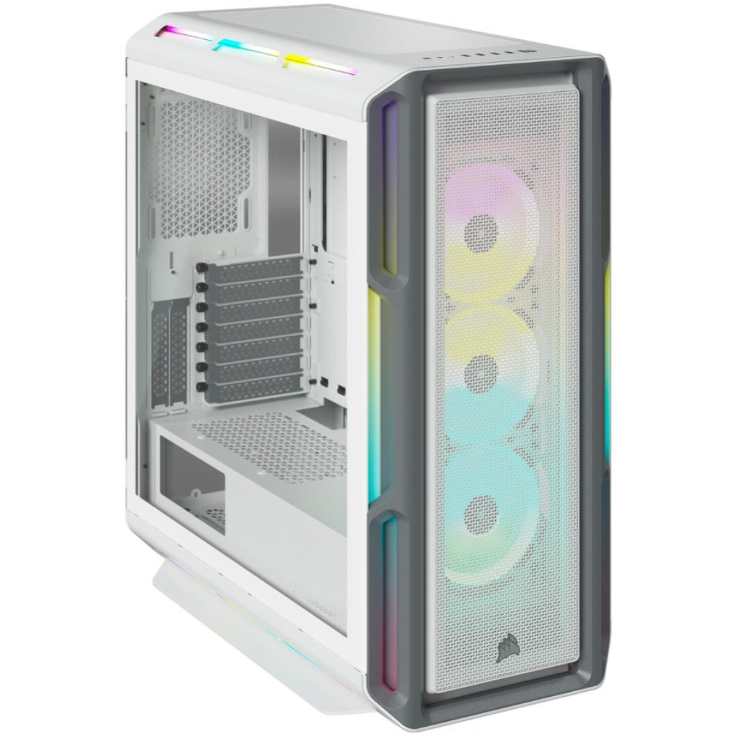 Ohišje Corsair CUE 5000T ATX - bela RGB