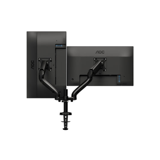 Nosilec za LCD monitor dvojni 13"-27" do 9kg - pritrditev na rob mize AOC (AD110D0)