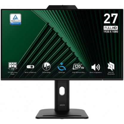 Monitor MSI 68,6 cm (27,0") MP272PMG 1920x1080 120Hz IPS 1ms VGA HDMI DisplayPort 2xUSB2.0 Pivot Zvočniki  DCI-P3-90% PRO