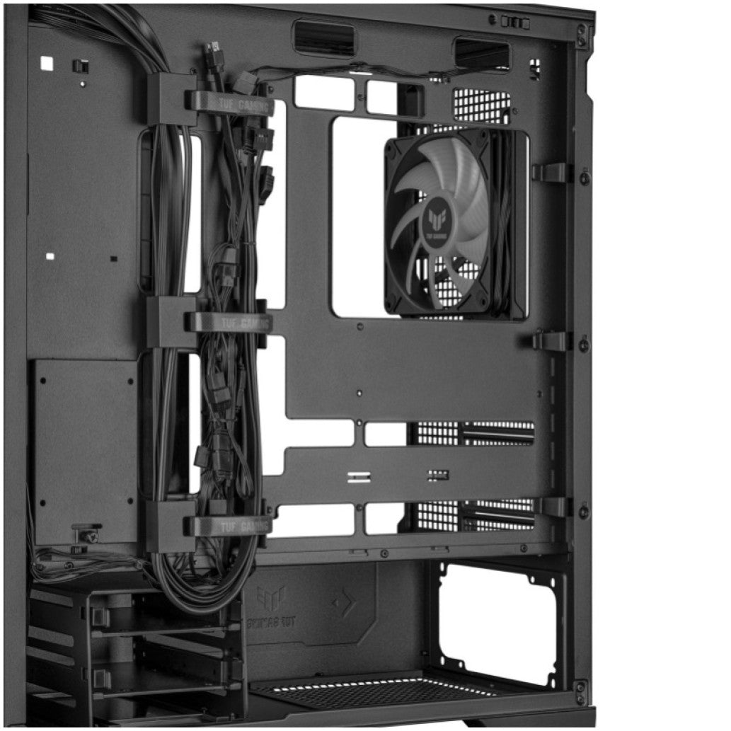 Ohišje Asus TUF Gaming GT302 TG MidiATX - črna RGB