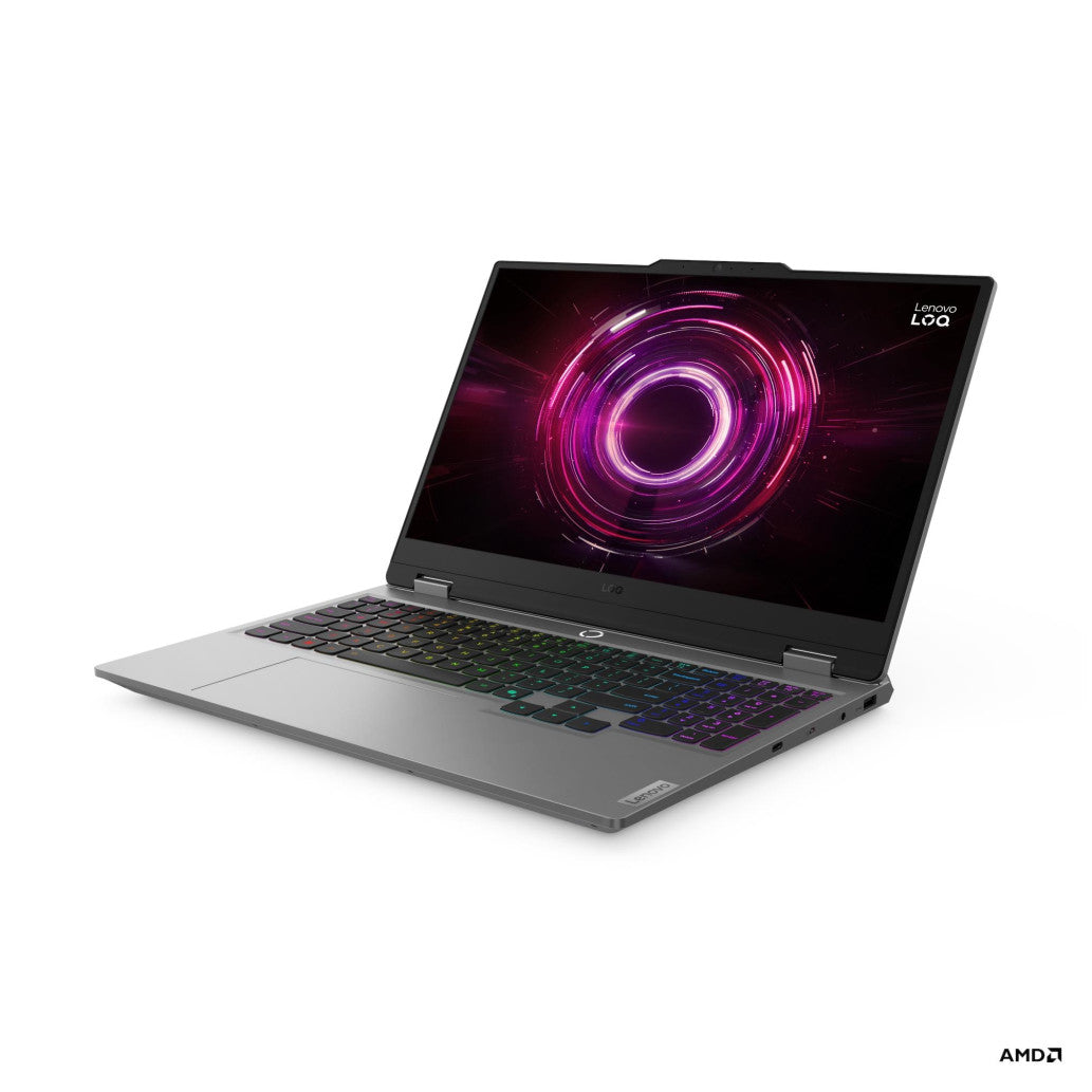 Prenosnik Lenovo 39,6 cm (15,6") LOQ 15 1920x1080 IPS G-SYNC 300nit 144Hz Ryzen 7 250/16GB/SSD1TB/BL RGB/RTX5060-8GB/Win11Home (83JG004MSC)