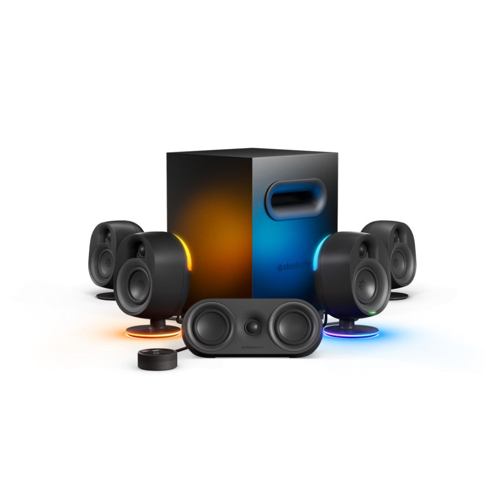Zvočniki SteelSeries Arena 9 (5.1) - Bluetooth, 3,5mm - črni RGB