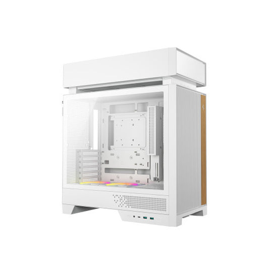 Ohišje Deepcool CL600-WH MidiATX - bel ARGB