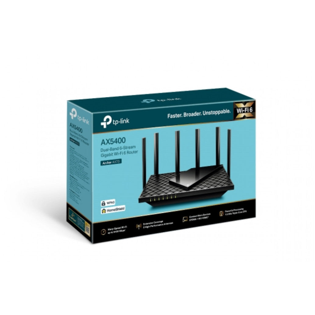 Usmerjevalnik brezžični mrežni sistem TP-Link Archer AX72 WiFi6 802.11ax AX5400 4808Mbit/s MESH 4xLAN+WAN 6x antena (ARCHER AX72)