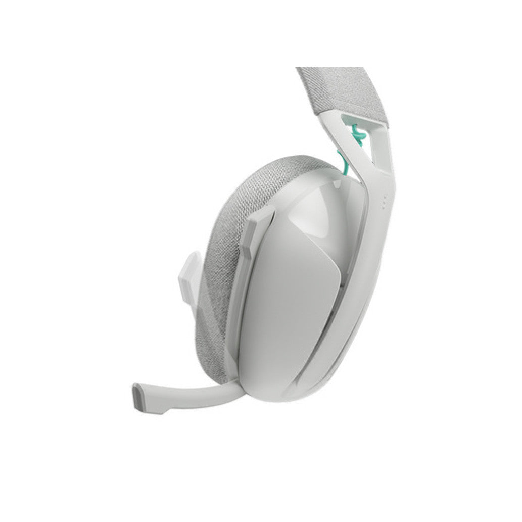 Slušalke brezžične Logitech naglavne z mikrofonom BT/ USB Lightspeed G321 bele USB-C polnjenje Gaming (981-001569)