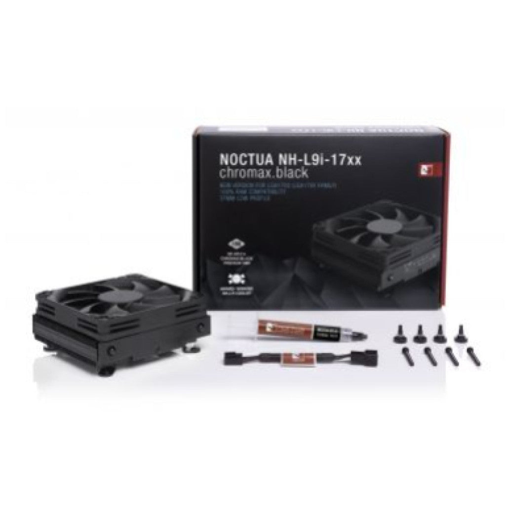 Zračni hladilnik Noctua NH-L9I-17xx Chromax Black - 23,6 dB 37mm črna (NH-L9I-17XXCH.BK.)