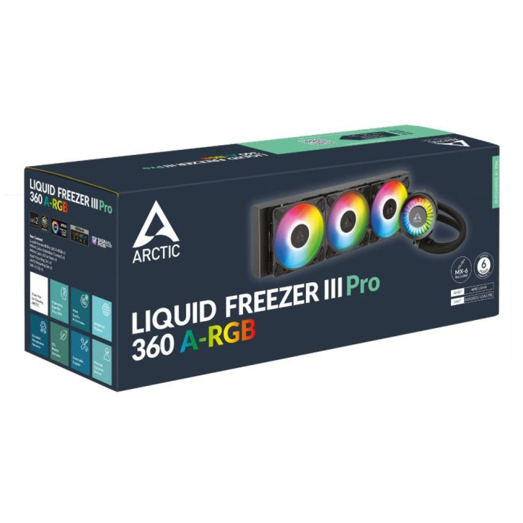 Vodno hlajenje Arctic Liquid Freezer III Pro - 360mm ARGB črna (ACFRE00184A)