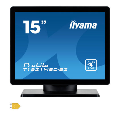 Monitor touch Iiyama 38,1 cm (15,0") T1521MSC-B2 1024x768 POS TN 8ms VGA HDMI USB Zvočniki  7H ProLite interaktivni monitor