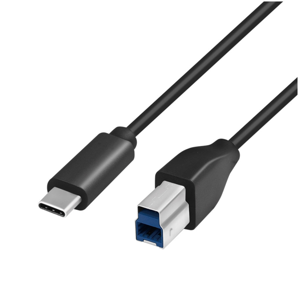 Kabel USB-C => USB-B 3.2 Gen1x1 A 2,0m Logilink - črn (CU0163) EOLS-P