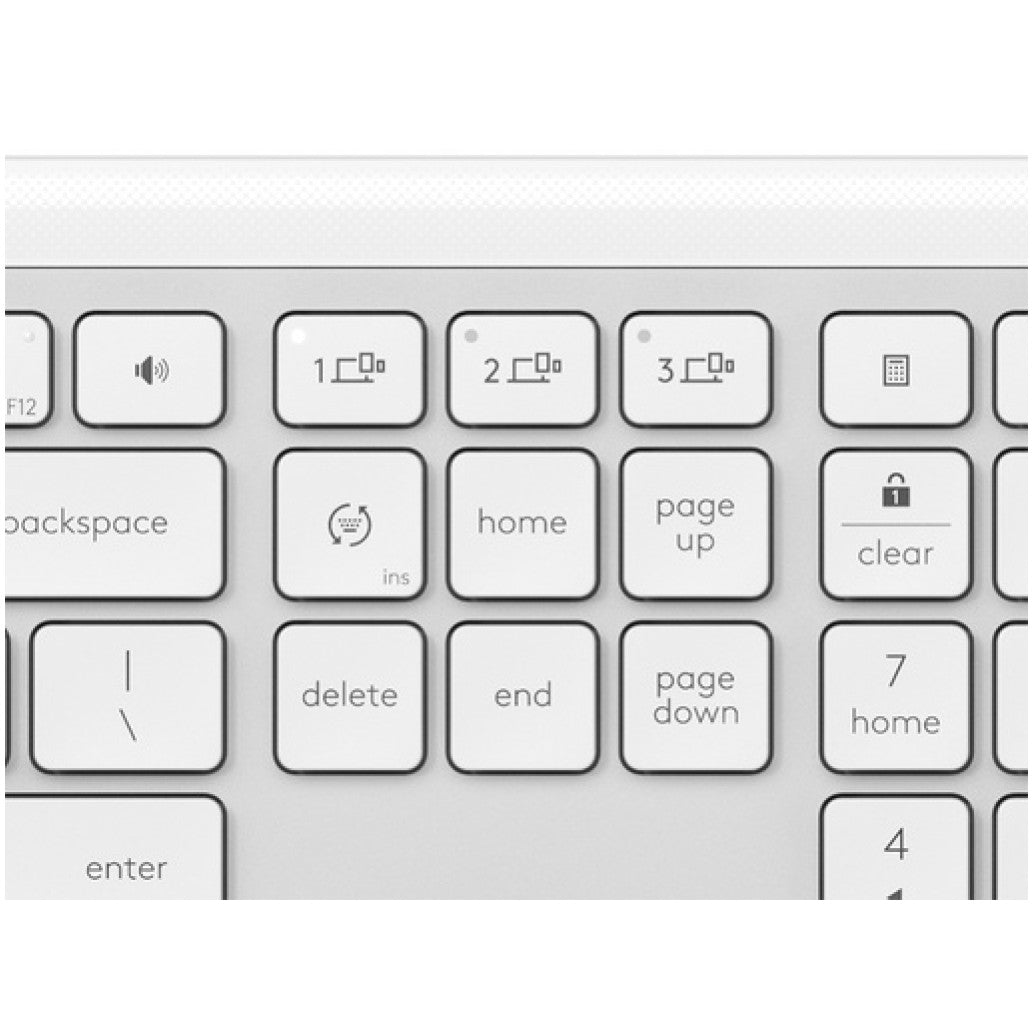 Tipkovnica brezžična + Bluetooth Logitech Signature Slim K950 US international | SLO gravura bela (920-012466)