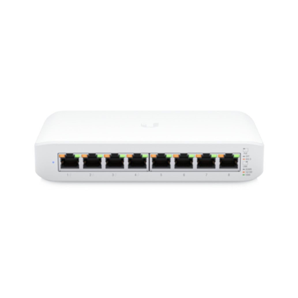STIKALO 8-PORT Ubiquiti Lite 8 PoE 10/100/1000 PoE 4x PoE+ 52W (USW-LITE-8-POE-EU)