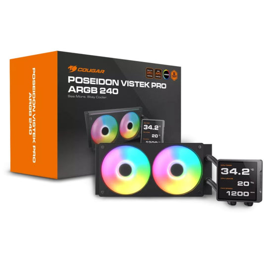 Vodno hlajenje Cougar Poseidon Vistek Pro - 240mm ARGB črna (CGR-PSDVPRGB-B-240)
