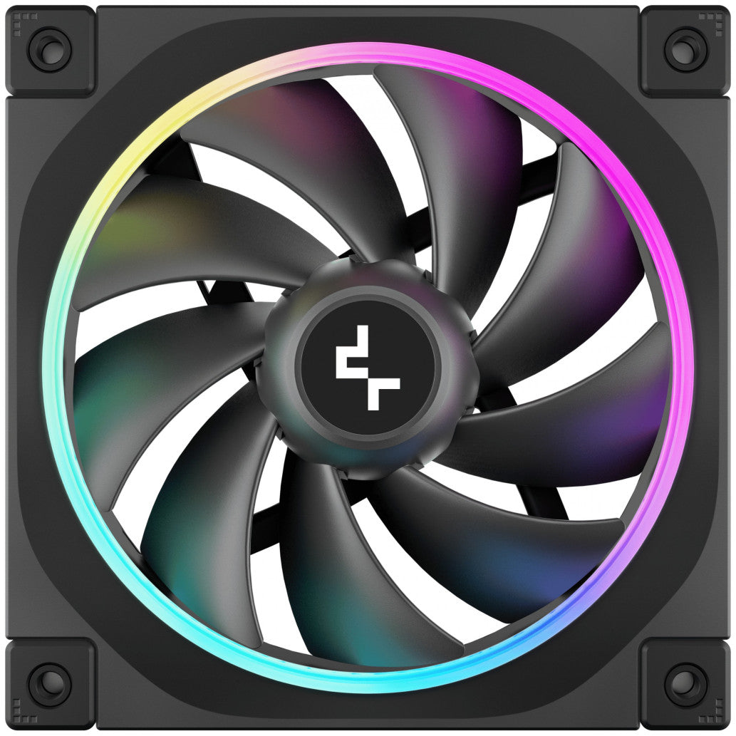 Ventilator Deepcool FL12 120mm črna RGB (3 pack)