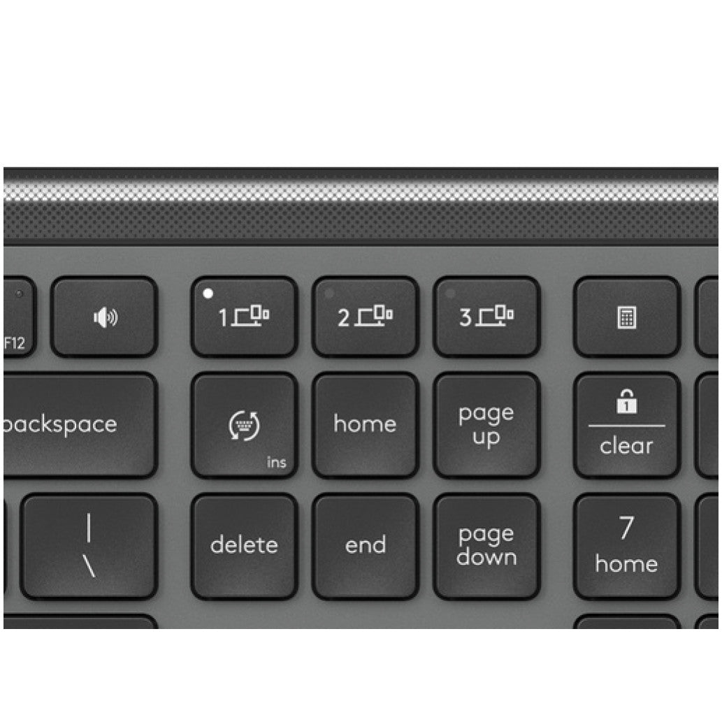 Tipkovnica in miš Logitech brezžična + Bluetooth Signature Slim Combo MK950 US international grafitna Bolt USB reciever SLO gravura (920-012490)