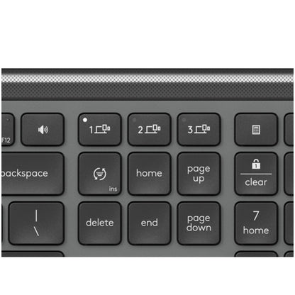 Tipkovnica in miš Logitech brezžična + Bluetooth Signature Slim Combo MK950 US international grafitna Bolt USB reciever SLO gravura (920-012490)