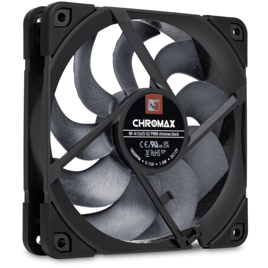 Ventilator Noctua NF-A12 120mm črna NF-A12X25PWMCH.BK.S