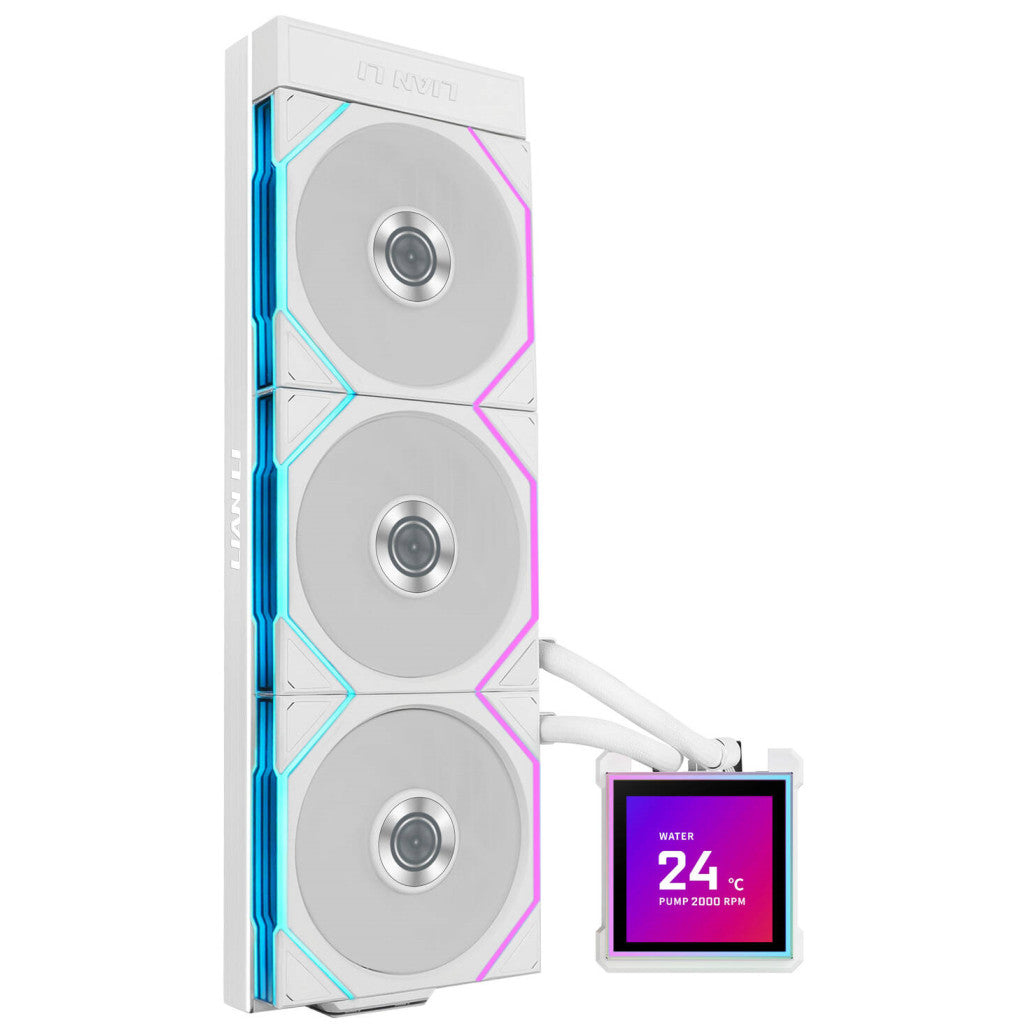 Vodno hlajenje Lian-Li HydroShift II LCD-S 360TL - 360mm RGB bela (WASE-999)