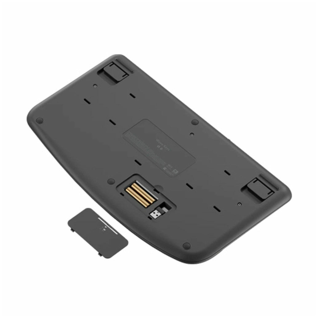 Tipkovnica Logitech brezžična ergonomska Wave Keys Bolt USB reciever črna SLO gravura (920-012304)