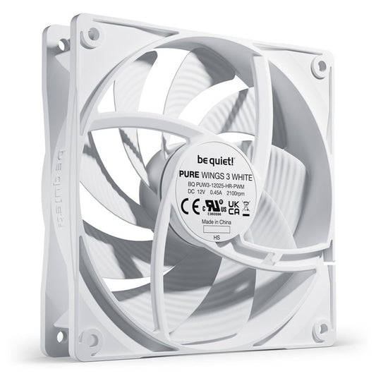 Ventilator be quiet! Pure Wings 3 High speed 120mm bela