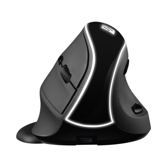 Miš brezžična ergonomska Sandberg Vertical polnilna 1600DPI 6 gumbov črna (630-13)